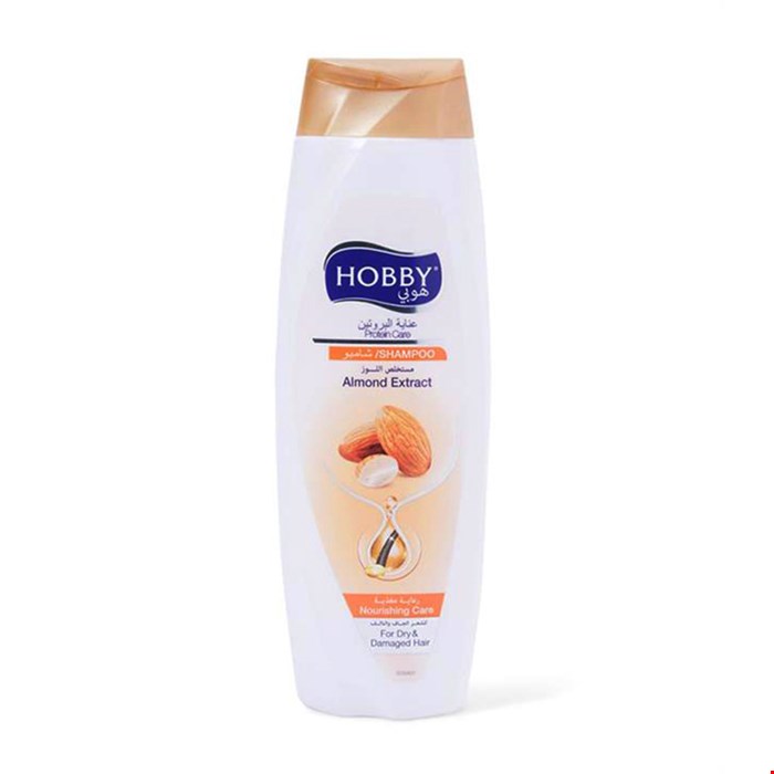 شامپو سر هوبی حاوی عصاره بادام مناسب موهای خشک و آسیب دیده 600 میل HOBBY