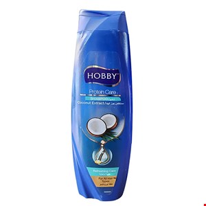 شامپو سر هوبی حاوی عصاره نارگیل مناسب انواع مو 600 میل HOBBY