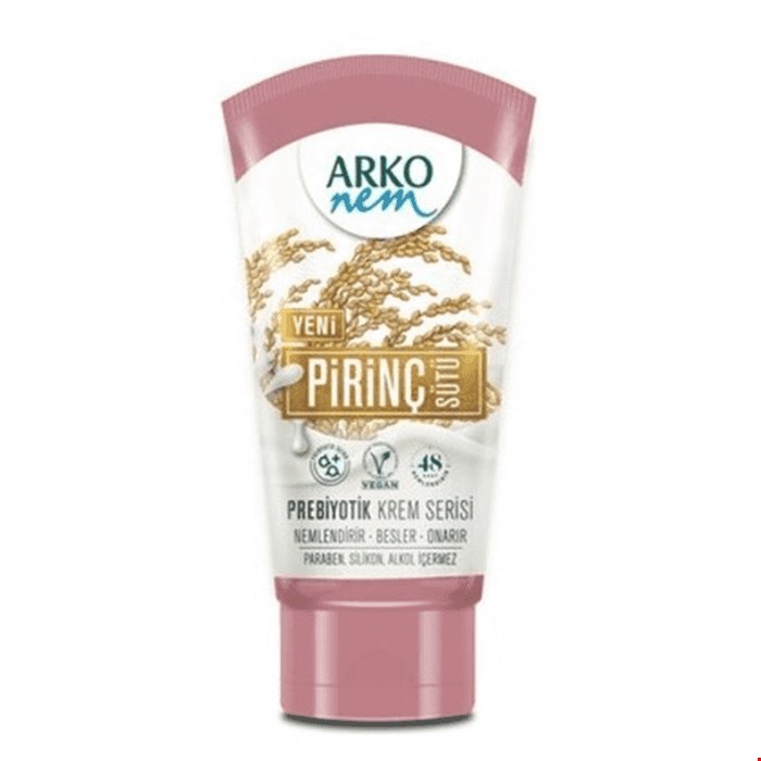 کرم نرم کننده و مرطوب کننده آرکو نم مدل شیر برنج 60 میل ARKO nem 