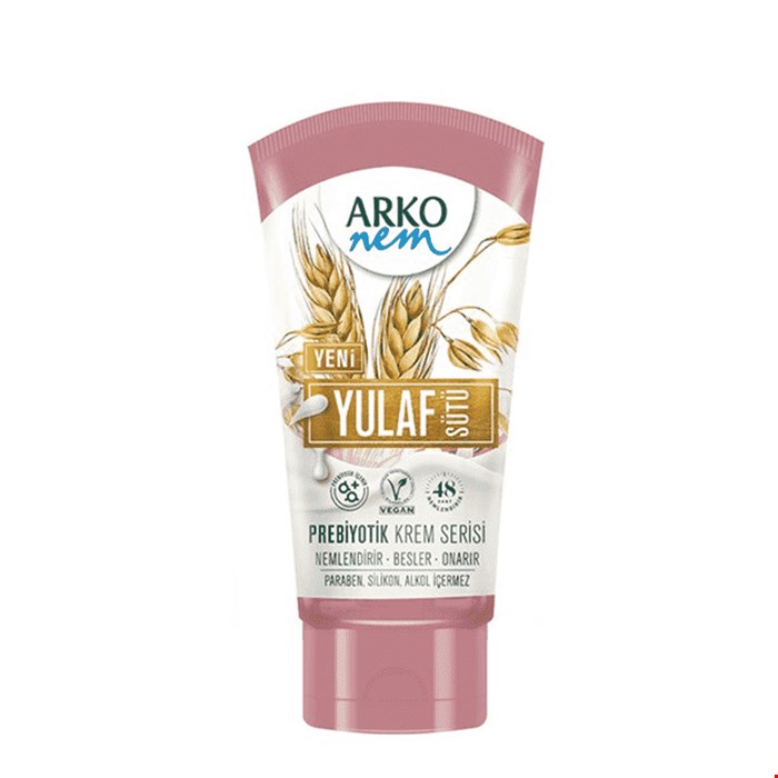 کرم نرم کننده و مرطوب کننده آرکو نم مدل شیر جو 60 میل ARKO nem 