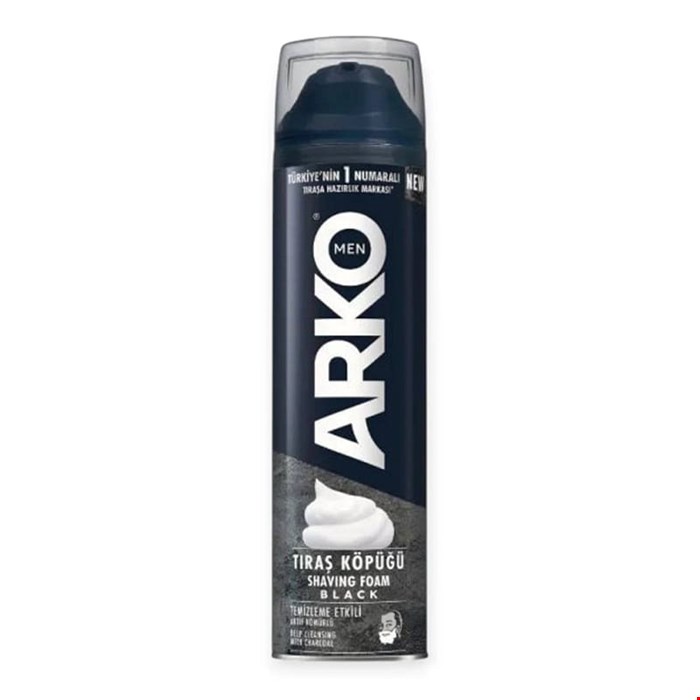 فوم کف اصلاح آرکو ذغالی مدل مشکی 200 میل arko 