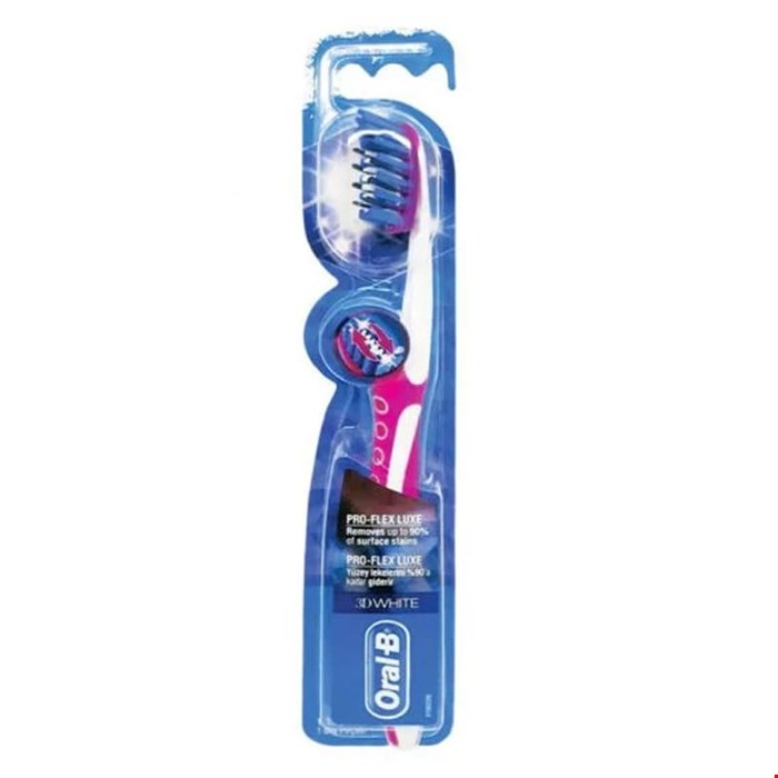 مسواک اورال بی برس نرم مدل  Oral B Pro-Flex 3D White Luxe soft