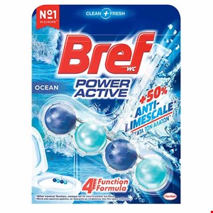 خوشبو کننده برف توپی مناسب توالت فرنگی با رایحه اقیانوس 4 تایی Bref