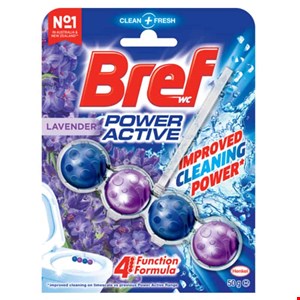 خوشبو کننده برف توپی مناسب توالت فرنگی با رایحه اسطوخودوس 4 تایی Bref