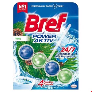 خوشبو کننده برف توپی مناسب توالت فرنگی با رایحه کاج 4 تایی Bref