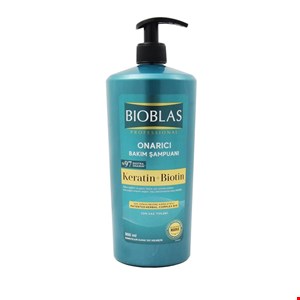 شامپو بیوبلاس ضد ریزش مناسب موهای آسیب دیده حاوی کراتین و بیوتین 900 میل مدل BIOBLAS ONARICI 