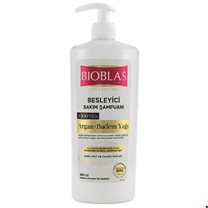 شامپو بیوبلاس ضد ریزش مناسب موهای خشک و کدر 900 میل مدل BIOBLAS Argan Badem Yaqi