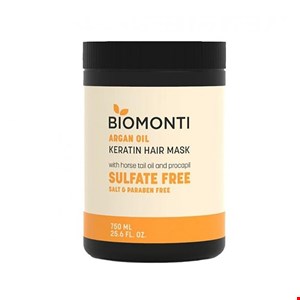 ماسک موی بیومونتی بدون سولفات حاوی روغن آرگان حجم 750 میل BIOMONTI ARGAN OIL