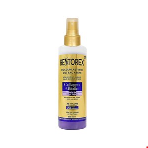 اسپری دوفاز مو رستورکس نرم کننده و حجم دهنده حاوی کلاژن و بیوتین 200 میل مدل RESTOREX collagen biotin