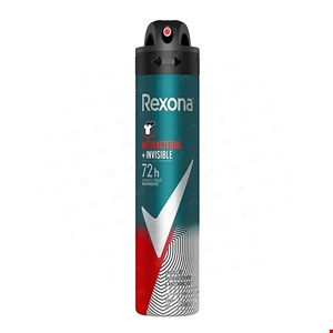 اسپری رکسونا مردانه ANTIBACTERIAL INVISIBLE ماندگاری 72 ساعته 200 میلی Rexona 