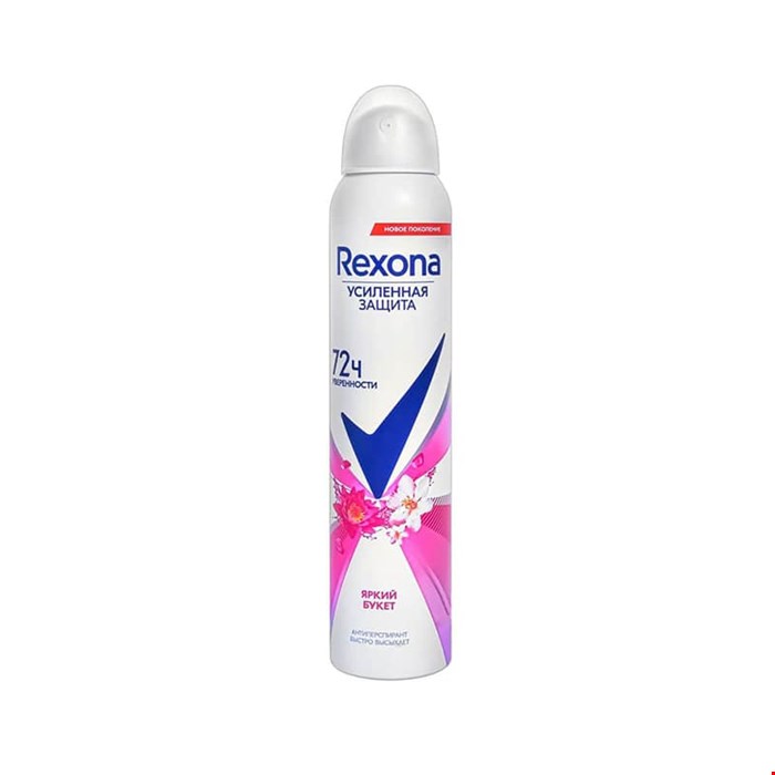 اسپری رکسونا زنانه روسی 72 ساعته 200 میلی Rexona ЯРКИЙ БУКЕТ