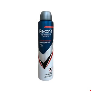 اسپری رکسونا مردانه روسی 72 ساعته 200 میلی Rexona АНТИБАКТЕРИАЛЬНЫЙ НЕВИДИМЫЙ 