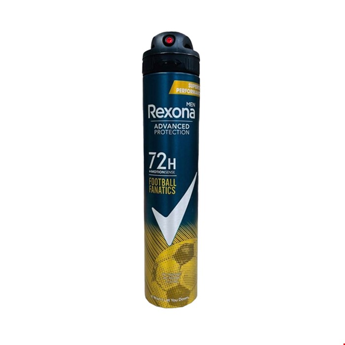 اسپری رکسونا مردانه FOOTBALL FANATICS ماندگاری 72 ساعته 200 میلی Rexona 