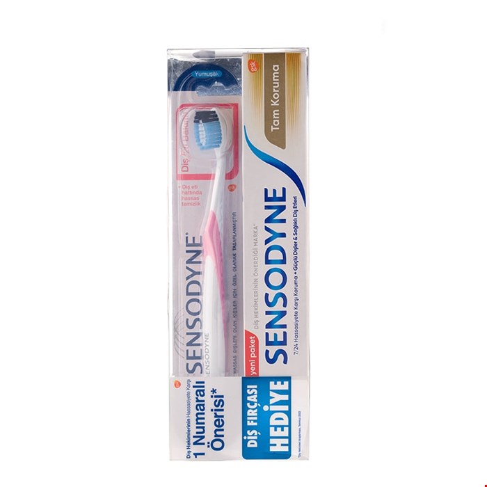 پک خمیر دندان و مسواک سنسوداین مدل SENSODYNE Tam Koruma