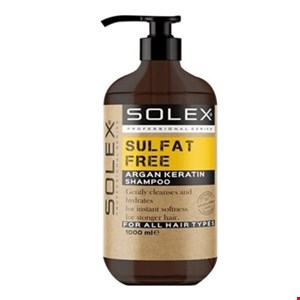 شامپو بدون سولفات سولکس حاوی روغن آرگان 1000 میل SOLEX