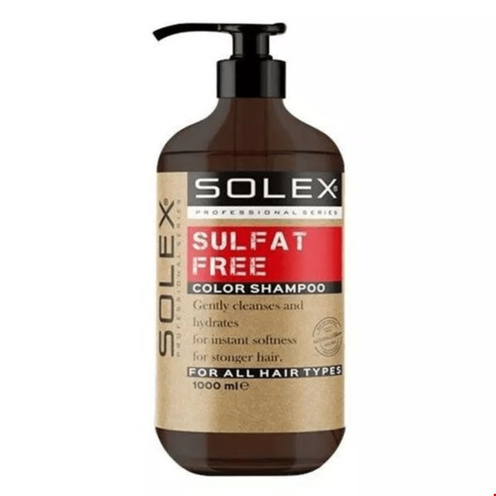 شامپو بدون سولفات سولکس برای موهای رنگ شده 1000 میل SOLEX
