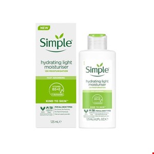 کرم آبرسان و مرطوب کننده سیمپل مدل Simple Hydrating Light Moisturiser Light