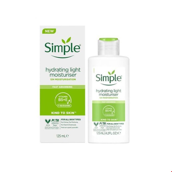 کرم آبرسان و مرطوب کننده سیمپل مدل Simple Hydrating Light Moisturiser Light