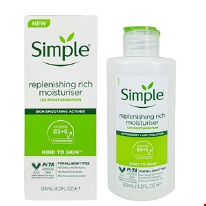 کرم آبرسان و مرطوب کننده سیمپل مدل  Simple Hydrating Light Moisturiser rich