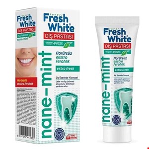 خمیر دندان فرش وایت حاوی عصاره نعناع fresh white 