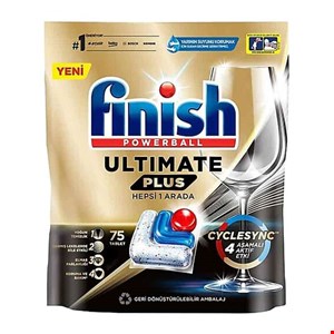 قرص ماشین ظرفشویی فینیش  التیمیت پلاس 75 عددی finish Ultimate Plus