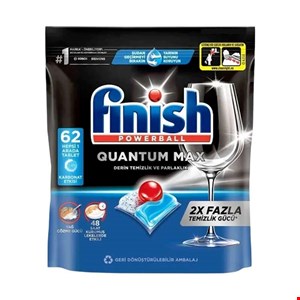 قرص ماشین ظرفشویی فینیش کوانتوم مکس 62 عددی finish QUANTUM MAX