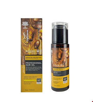 روغن آرگان مو بدون سولفات لایتنس حجم 100 میلی لیتر Lightness