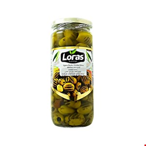 زیتون کبابی  لوراس 730 گرم ترکیه Loras 