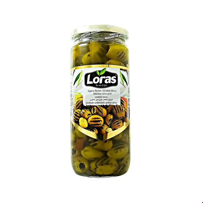 زیتون کبابی  لوراس 730 گرم ترکیه Loras 