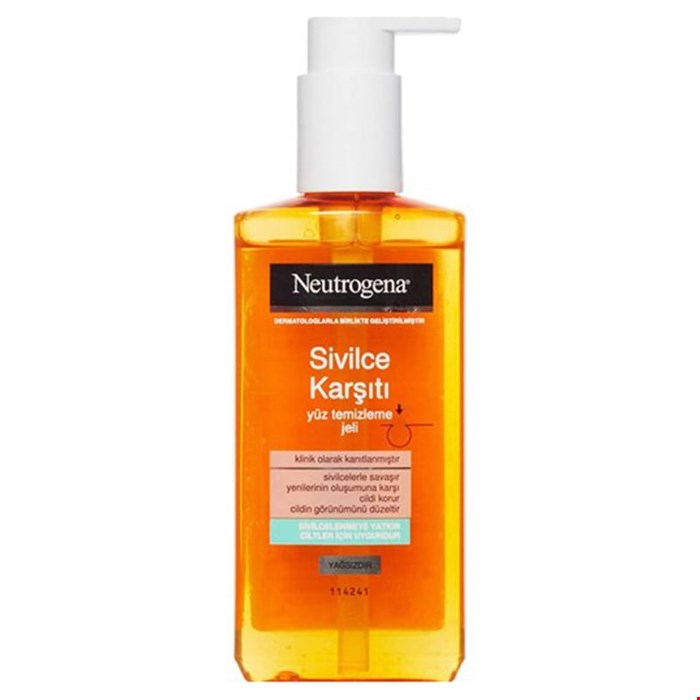ژل شستشوی صورت نوتروژینا 200 میل مدل Neutrogena sivilce karşıtı 