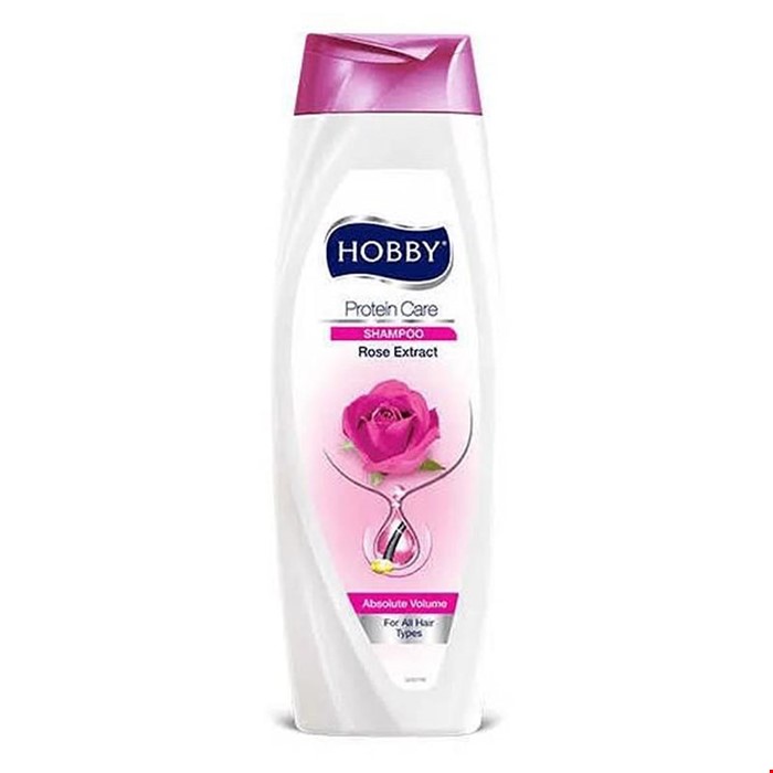 شامپو سر هوبی حاوی عصاره گل رز برای حجم دهنده مو 600 میل HOBBY
