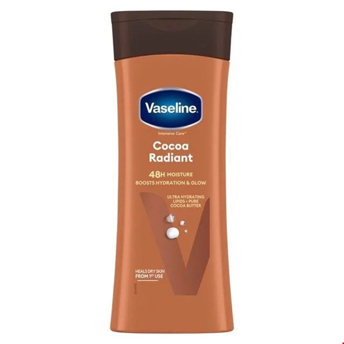 لوسیون بدن وازلین مدل کاکائو 200 میل Vaseline Cocoa Radiant 