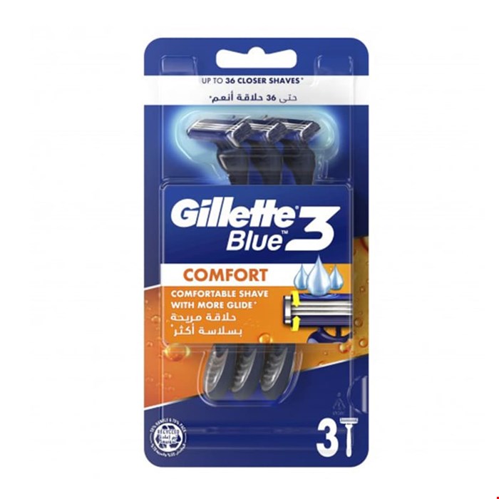 خودتراش ژیلت بلوتری 3 تیغ 2 Gillette