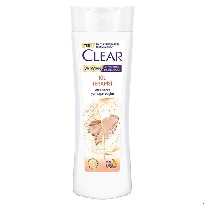شامپو کلیر زنانه ترکیه ضد شوره و نرم کنند 350 میل ( Kil Terapisi ) CLEAR