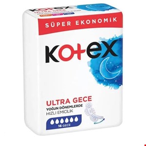نوار بهداشتی کوتکس 16 عددی Kotex Ultra Gece 