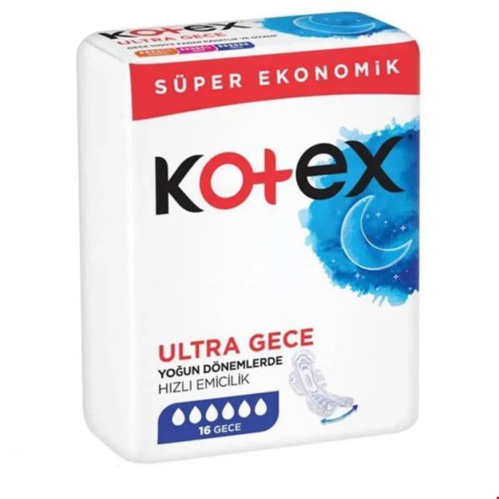 نوار بهداشتی کوتکس 16 عددی Kotex Ultra Gece 