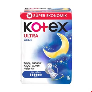 نوار بهداشتی کوتکس 16 عددی Kotex Ultra Gece