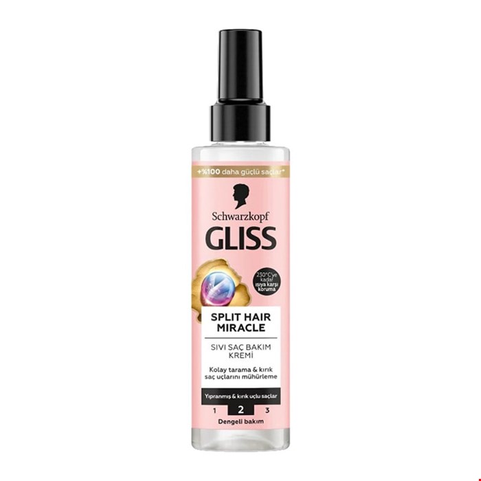 اسپری دو فاز گلیس ترمیم موهای آسیب دیده و موخوره GLISS