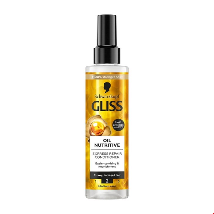 اسپری دو فاز گلیس ترمیم کننده موهای آسیب دیده GLISS