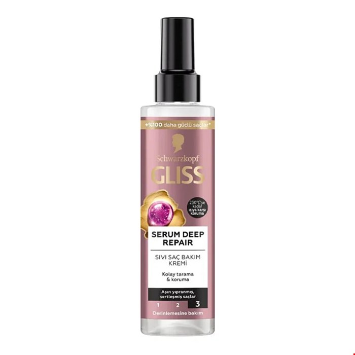 اسپری دو فاز گلیس بازسازی موهای آسیب دیده و ضعیف GLISS