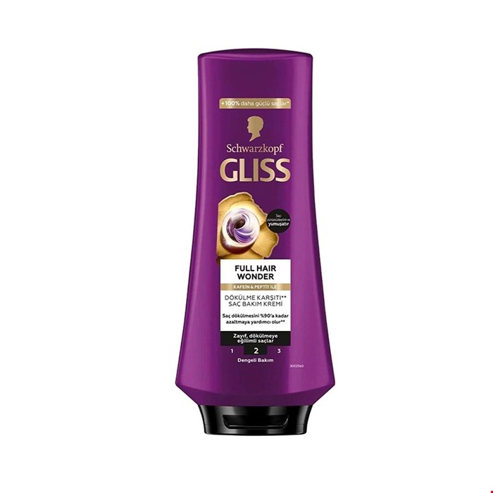 نرم کننده مو گلیس مناسب موهای ضعیف مدل GLISS FULL HAIR WONDER