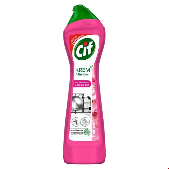 کرم تمیز کننده سطوح سیف مدل ساکورا Cif KREM Sakura