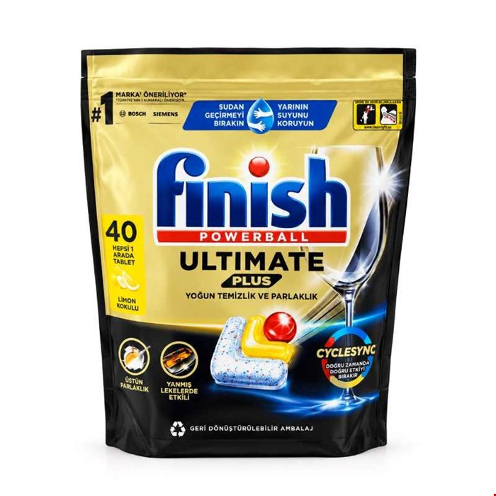 قرص ماشین ظرفشویی فینیش  التیمیت پلاس 40 عددی finish Ultimate Plus